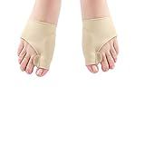 LIOOBO 2 Pares De Meias Forros Protetores De Joanetes Para Polegar Para Aliviar Dor Nos Pés Corretor De Hallux Valgus Separador De Dedos Do Pé Para Pedicure Tamanho P