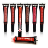 Lip Gloss Com Aplicador Na Tampa Bella Femme 15ml Acabamento Brilhante Cor 06 Tons