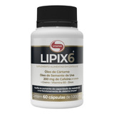 Lipix6 60 Caps Vitafor óleo De Cártamo Oleo Uva cafeína 