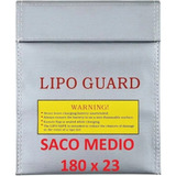 Lipo Safe Saco Anti Chamas P Bateria Lipo 230x180mm Medio