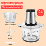 Liquidificador De Cozinha Moedor De Carne Elétrico Homgeek 2