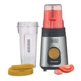Liquidificador E Processador Freestyle Black Decker Modelo Lp320 Com 2 Jarras De 300 Ml E 600ml Acabamento Em Inox 220v