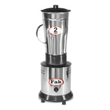 Liquidificador Industrial Fak Lar 2 2 L Preto E Prata Com Jarra De Aço Inoxidável 127v