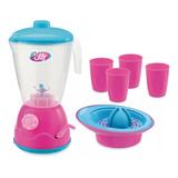 Liquidificador Infantil Cozinha Criança Brinquedo Rosa Full