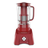Liquidificador Philco Plq1500 Filter Turbo 1400w Cor Vermelho prata 220v