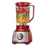 Liquidificador Turbo Mondial Vermelho Inox 1100W 110V L 1100 RI