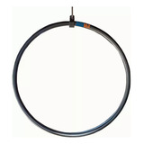 Lira Acrobática Circense Cinza Metálica Lyra Redonda 80cm