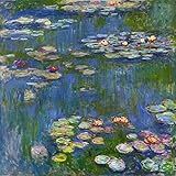 Lírios D água 1916 De Claude Monet 30x30 Tela Canvas Para Quadro