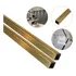 Listelo P  Acabamento Decorativo Inox Dourado 10x10x1000mm