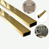 Listelo P Acabamento Decorativo Inox Dourado 20x10x1000mm