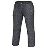 Little Donkey Andy Calça Feminina Softshell Forrada Com Lã E Repelente De água Para Caminhadas Esqui Snowboard Estrelas Negras PP