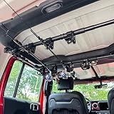 LITTLEMOLE Suporte Para Vara De Pesca Compatível Com Jeep Wrangler JL 2018 2024 De 4 Portas Suporte De Vara De Pesca Com Capacidade Para 4 Varas