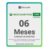 Live Gold Xbox Game Pass Core 06 Meses