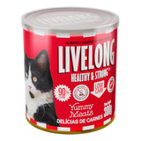Livelong Ração Úmida Gatos Delícias De Carne Low Carb 300g