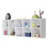 Livreiro Duplo Horizontal Branco Com 10 Compartimentos Mdf