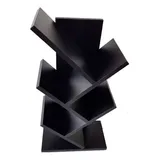 Livreiro Preto Prateleira Livros