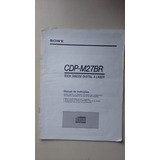 Livreto Manual Instrução Sony Toca Disco Cdp M27br V306