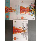 Livro, Kit(3), Projeto Múltiplo, Literatura, Vol. 3, 2. Gramática E Texto,vol. 3, Caderno De Estudo, Literatura, Vol. 3