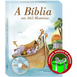 Livro A Bíblia Em 365 Histórias   Infantil   Incluso Cd