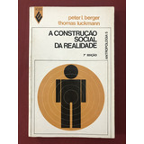 Livro A Construção Social Da Realidade Peter I Berger