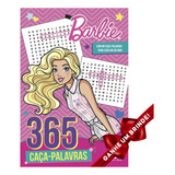 Livro Barbie 365 Caça palavras Crianças Filhos Infantil