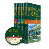 Livro Box Coleção História Do Brasil Barsa 4 Livros   Cd