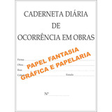 Livro Caderneta Diário De Obra 25