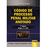 Livro Código De Processo Penal Militar Anotado 1 Volume