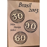 Livro Coleção Anual Selos Correios Brasil 2003 Com 40 Selos