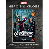 Livro Coleção Pôster De Luxo Heróis E Vilões Vingadores