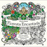 Livro Colorir Adulto Antiestresse Floresta Encantada 