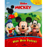 Livro Com 10 Miniaturas Mickey - Um Dia Feliz C/ Cenário