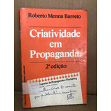 Livro Criatividade Em Propaganda De Roberto Menna