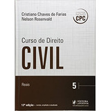 Livro Curso De Direito Civil V 5 Reais Cristiano Chaves De Farias E Nelson Rosenvald 2016 