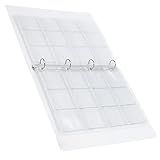 Livro De Armazenamento De Crachás Pasta De Armazenamento Transparente De Classificação De Fotos Para Crachás Para Moedas Para Fotos Shell 12 Furos Página Interna 6 Folhas