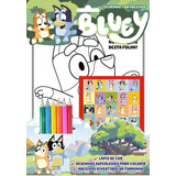 Livro De Colorir Bluey Desenhos Dos Personagens Da Sua Série Favorita Lápis De Cor Desenhos Coloridos E Divertidos Estimula A Criatividade