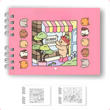 Livro De Colorir Bobbie Goods Capa Dura 50 Páginas De Desenhos Em Folha A5 180 Gr Boobie Goods
