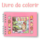Livro De Colorir Bobbie Goods Rosa azul Capa Dura Folha 180g