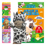 Livro De Colorir Com Fantoche Brinque Comigo Animais Da Fazenda Selva Unicórnios E Dinos Ciranda Cultural