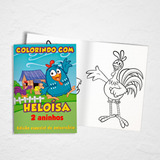 Livro De Colorir Galinha Pintadinha Lembrancinha 20 Livros