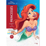 Livro De Colorir Para Adultos Disney Princess Princesas Importado Frances