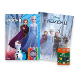 Livro De Colorir Quebra Cabeças C 12 Lápis Colorir Disney