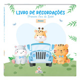 Livro Diário Do Bebê Álbum De Fotos Recordações Menino Primeiro Ano Chá Revelação Gravidez