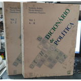 Livro Dicionário De Politíca Vol 1 E 2 Norberto Bobbio Nicola Matteuci E Gianfranco Pasquino 1991 