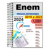 Livro Enem 2024 Apostila De Provas Anteriores 2018 A 2023 Com Gabaritos E Redação