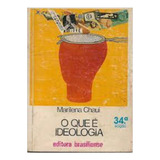 Livro Filosofia O Que É Ideologia Coleção Primeiros Passos Volume 13 De Marilena Chaui Pela Brasiliense 1992 