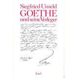 Livro Goethe Und Seine Verleger Siegfr Unseld Insel Verlag 