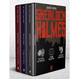 Livro Grandes Obras Sherlock Holmes Box Com 3 Livros Arthur Conan Doyle 2023 