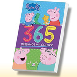 Livro Infantil 365 Desenhos Para Colorir Peppa Pig Educativo Infantil Divertido