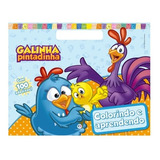 Livro Infantil Com 100 Adesivos Megabloco Com Alça Meu Livrão 28x35 Galinha Pintadinha Colorindo E Aprendendo Pintar E Desenhar
